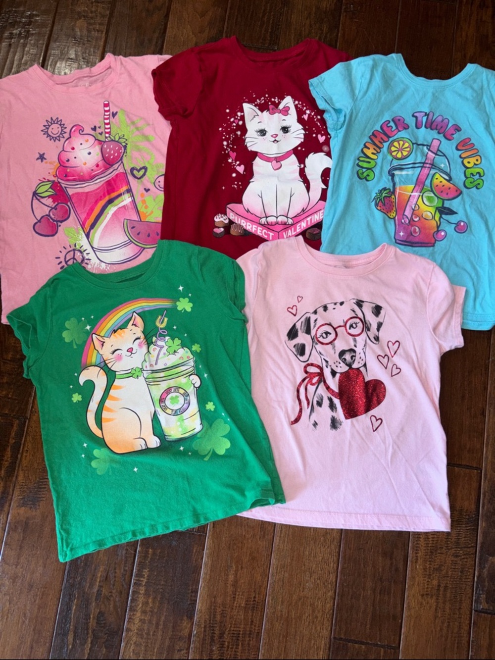 Girls Graphic Tee Shirt Bundle Size 7/8